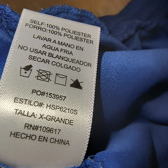 Royal Blue Lace Shinestar Elastic Shorts (Size XL) - Picture 9 of 11